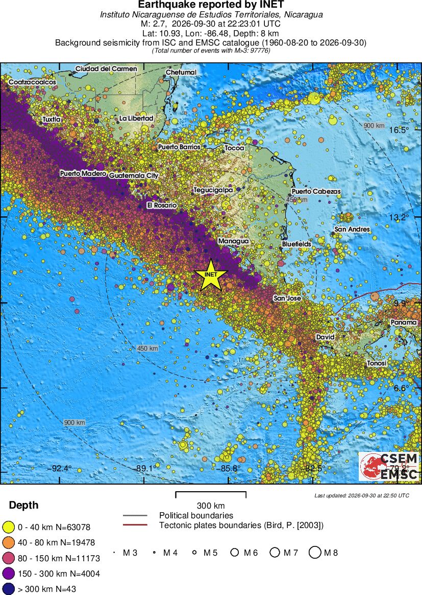 wide historical seismicity