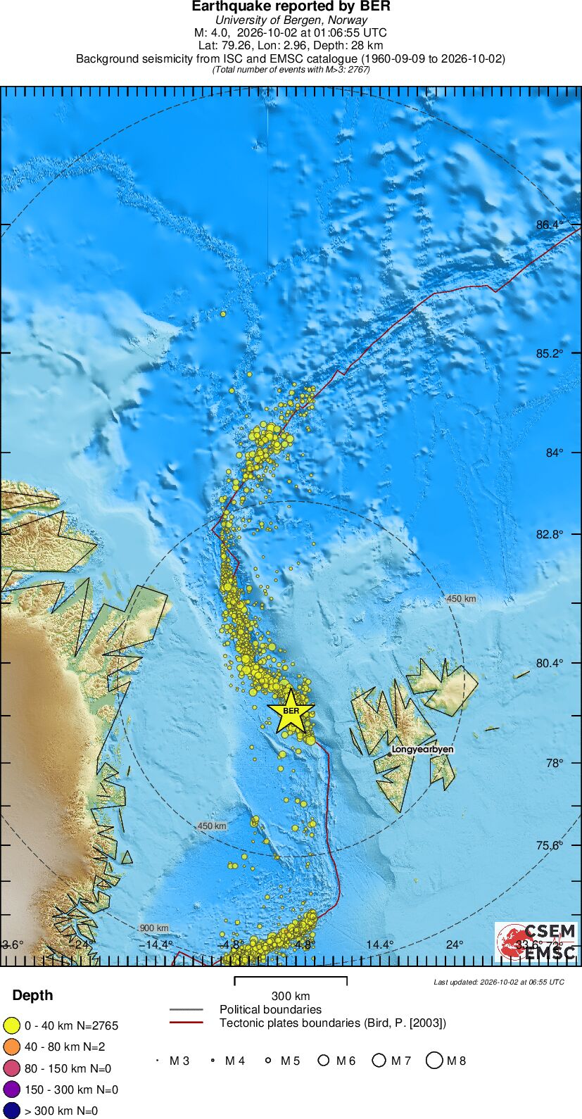 wide historical seismicity