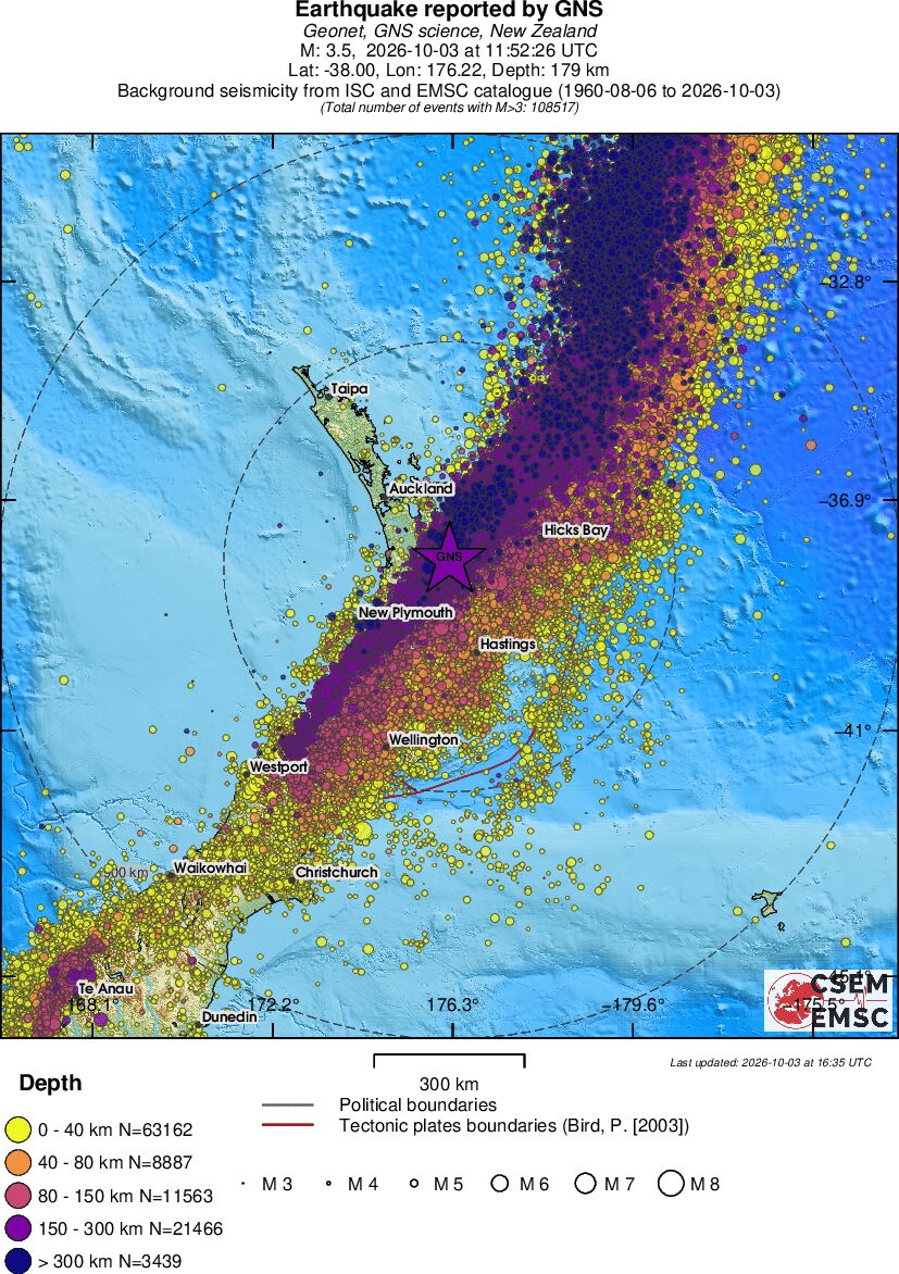 wide historical seismicity