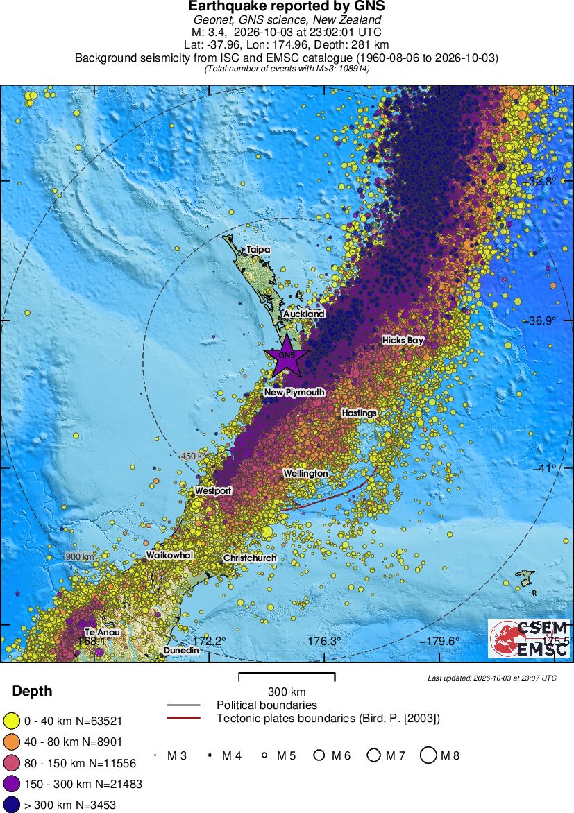 wide historical seismicity