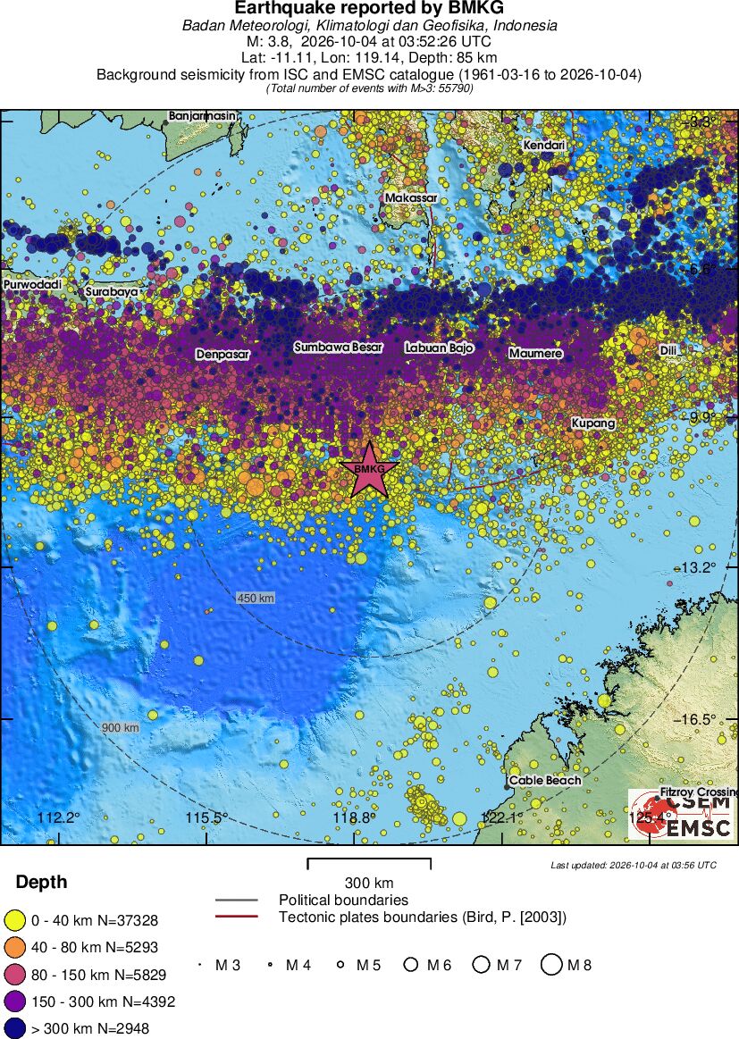 wide historical seismicity