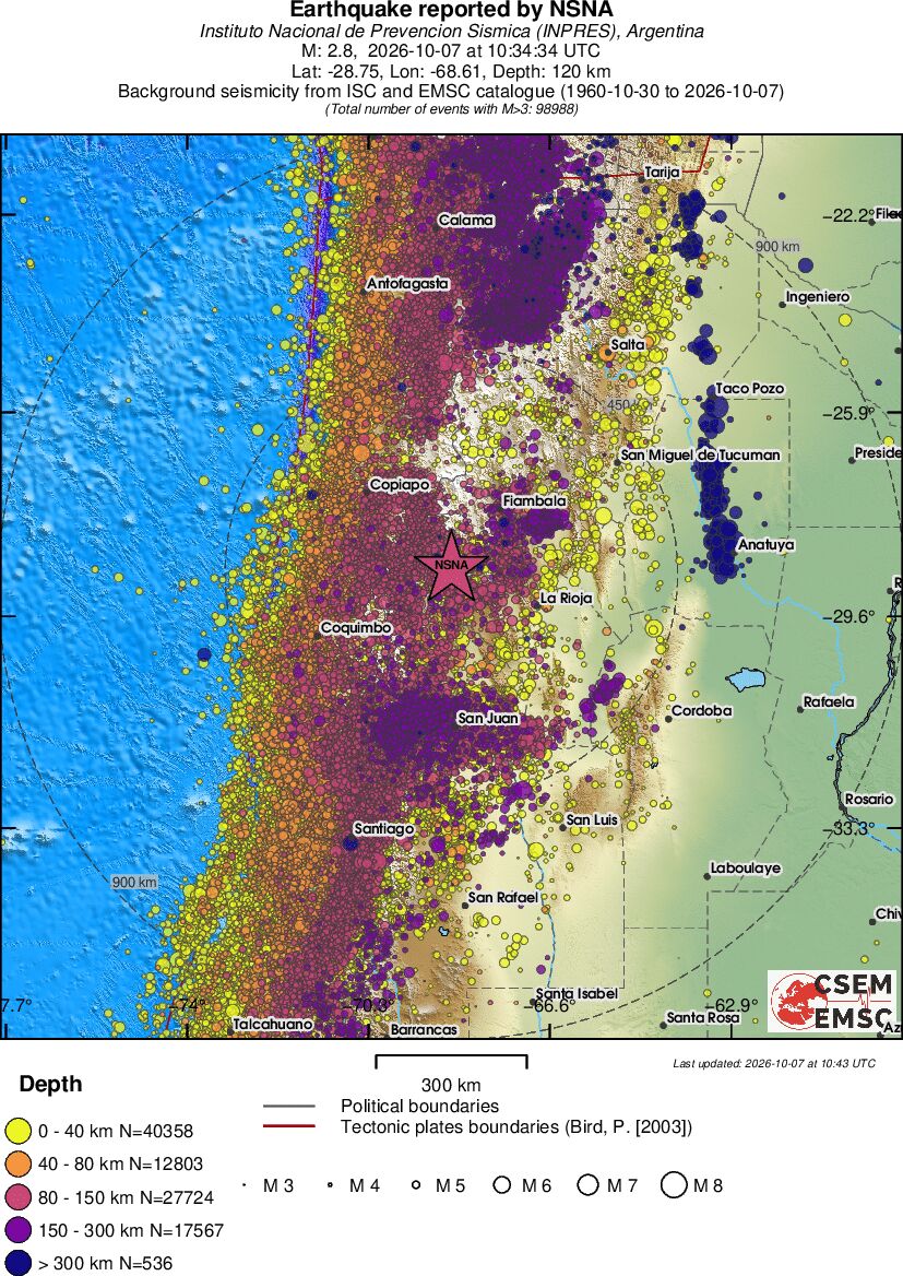 wide historical seismicity