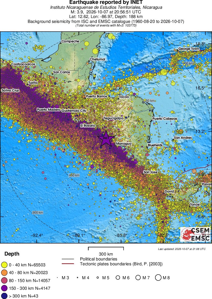 wide historical seismicity