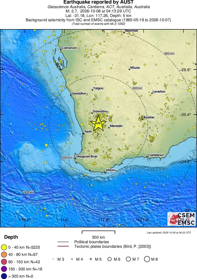 wide historical seismicity