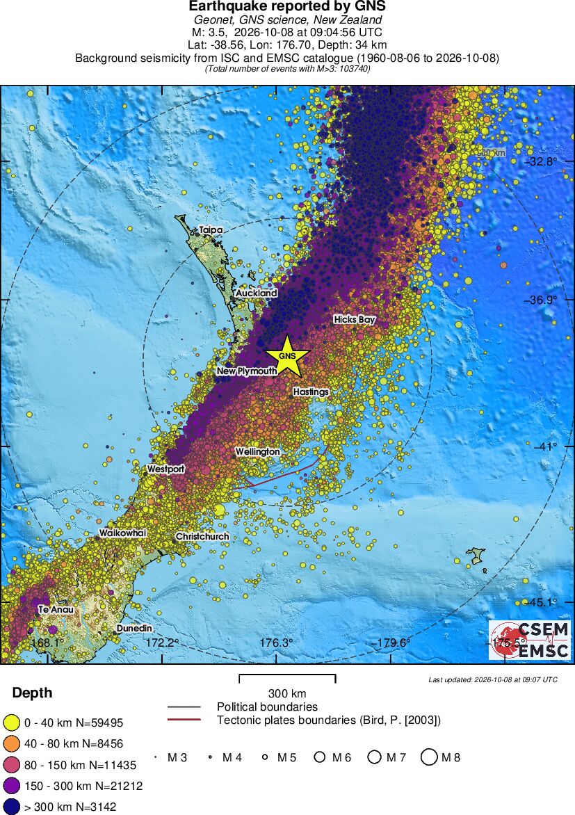 wide historical seismicity