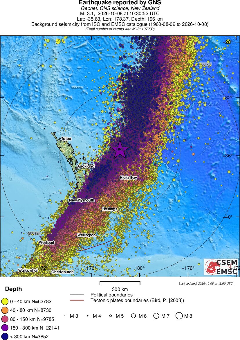 wide historical seismicity