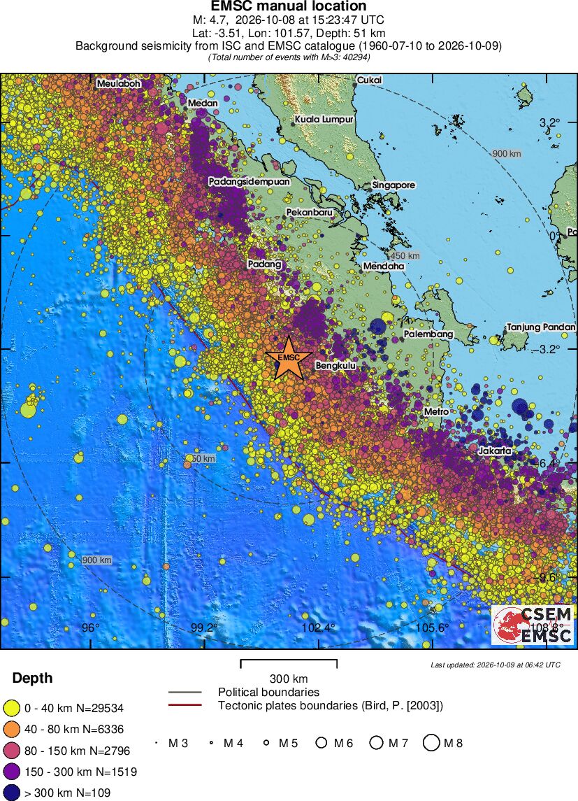 wide historical seismicity