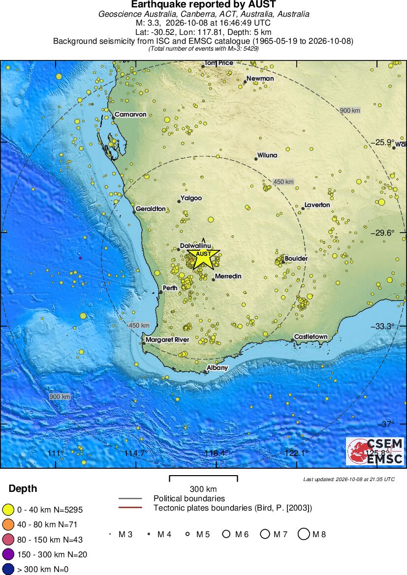 wide historical seismicity