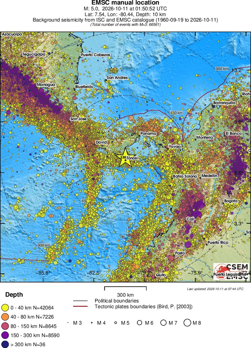 wide historical seismicity