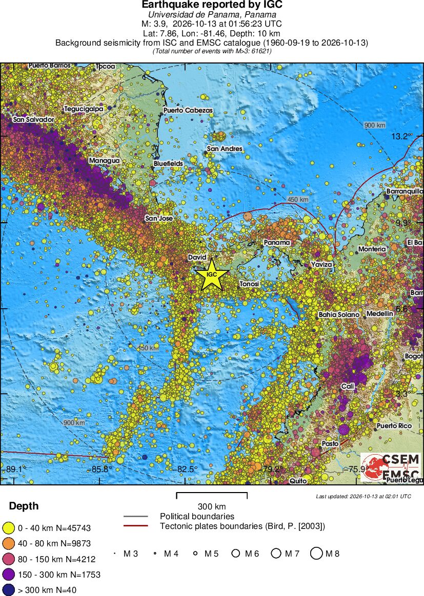 wide historical seismicity