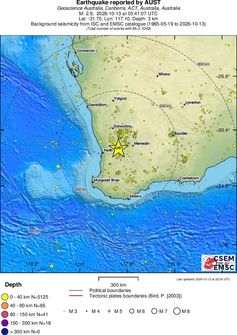 wide historical seismicity