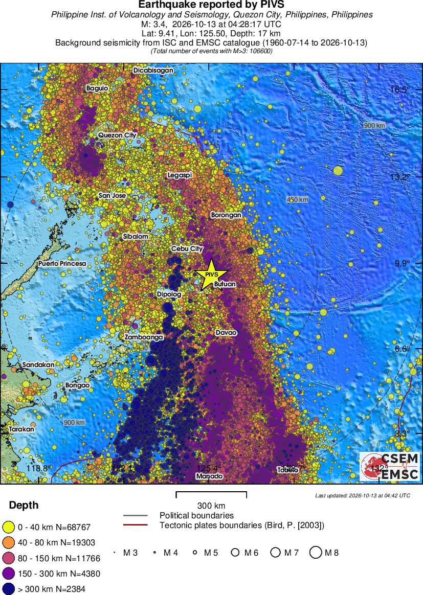 wide historical seismicity