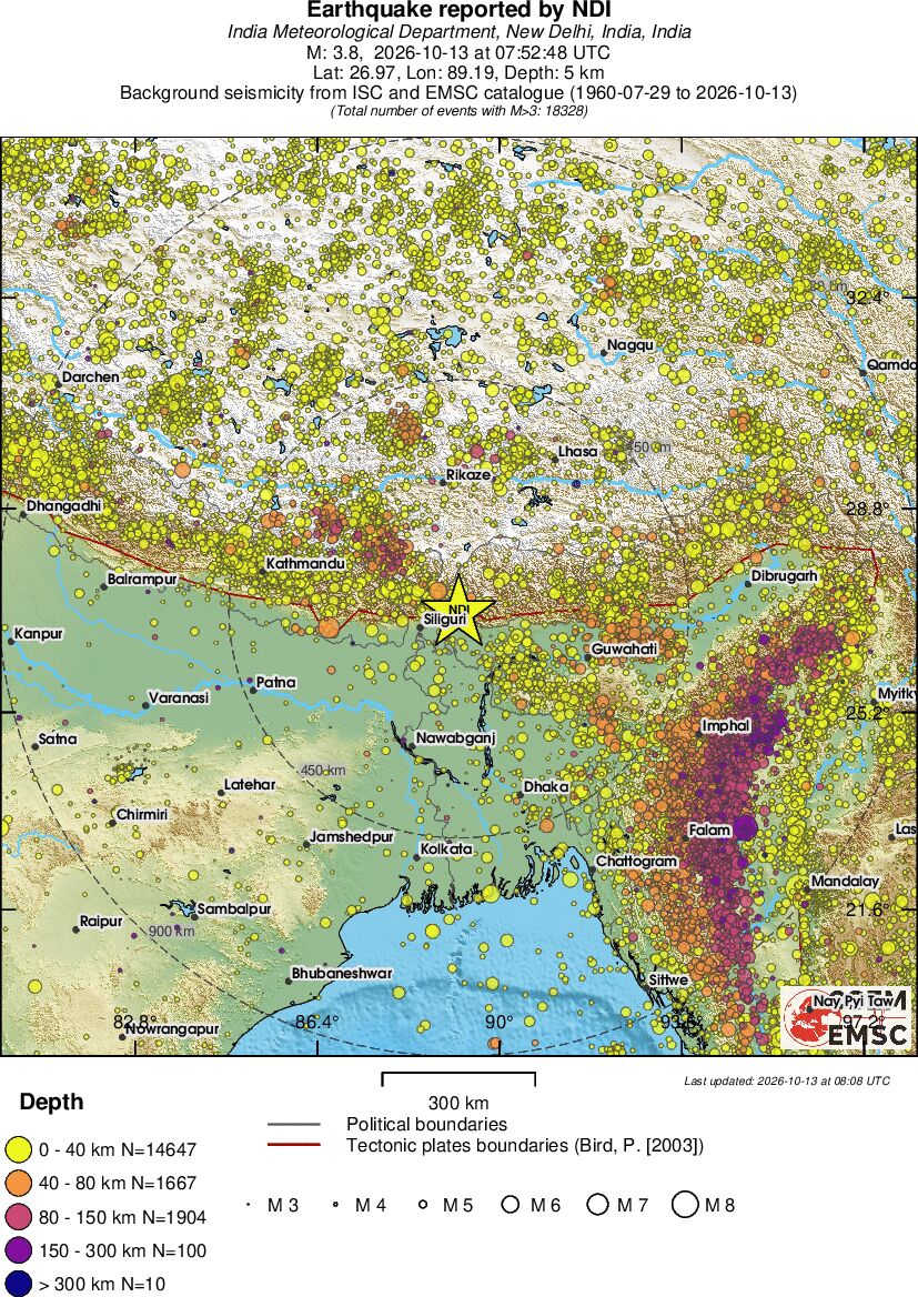 wide historical seismicity