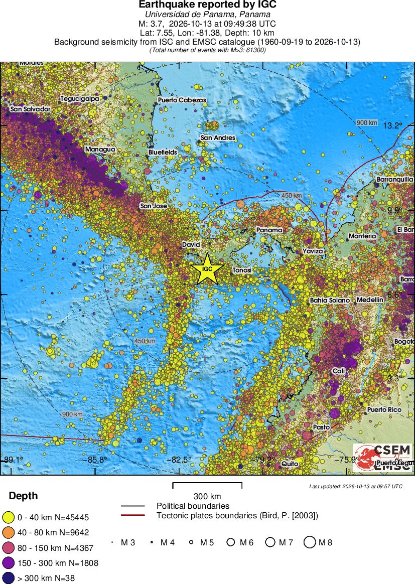 wide historical seismicity