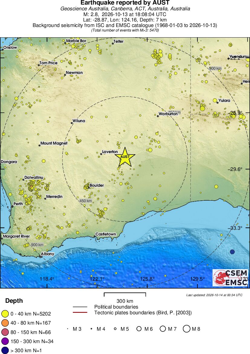 wide historical seismicity