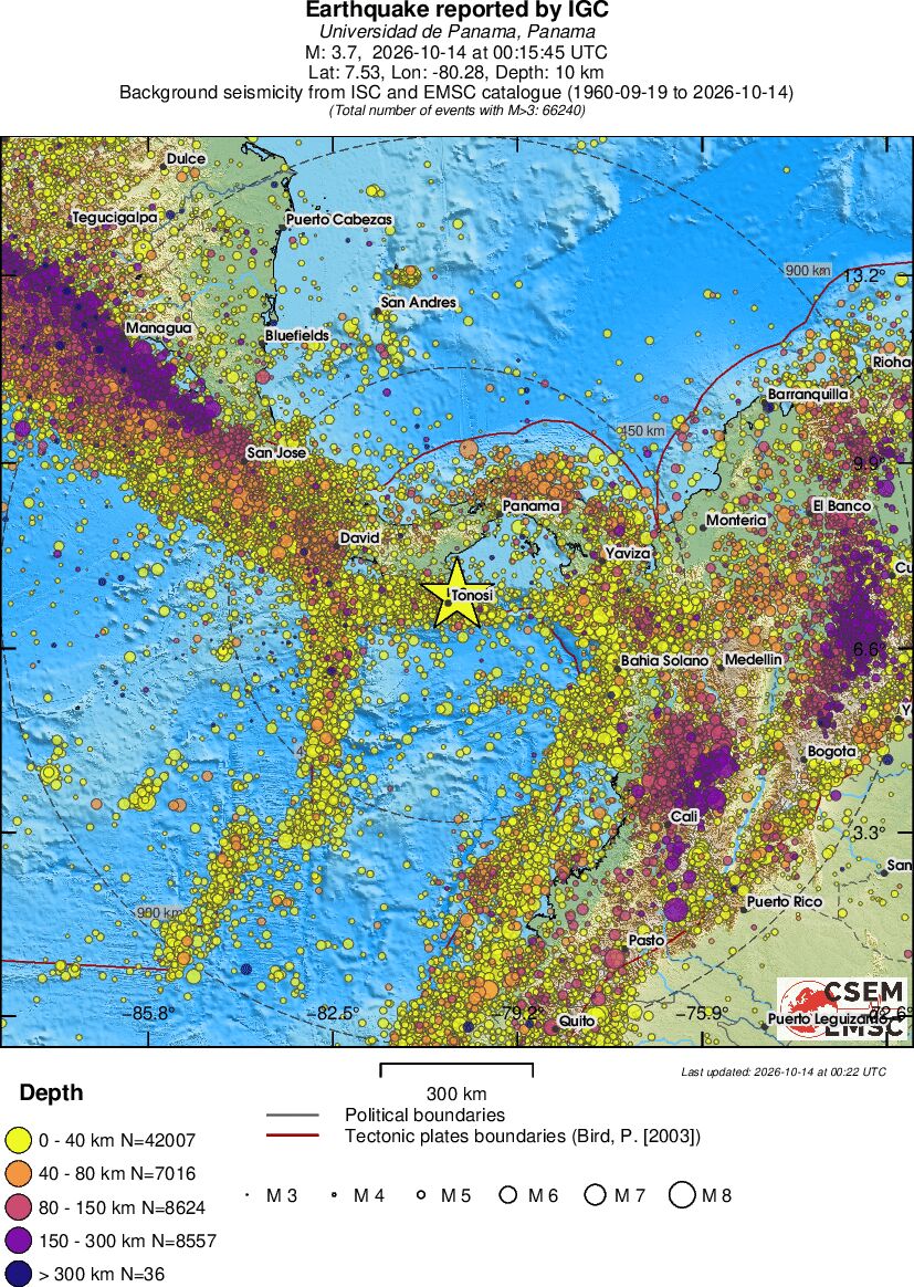 wide historical seismicity