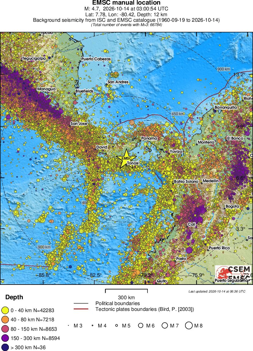 wide historical seismicity