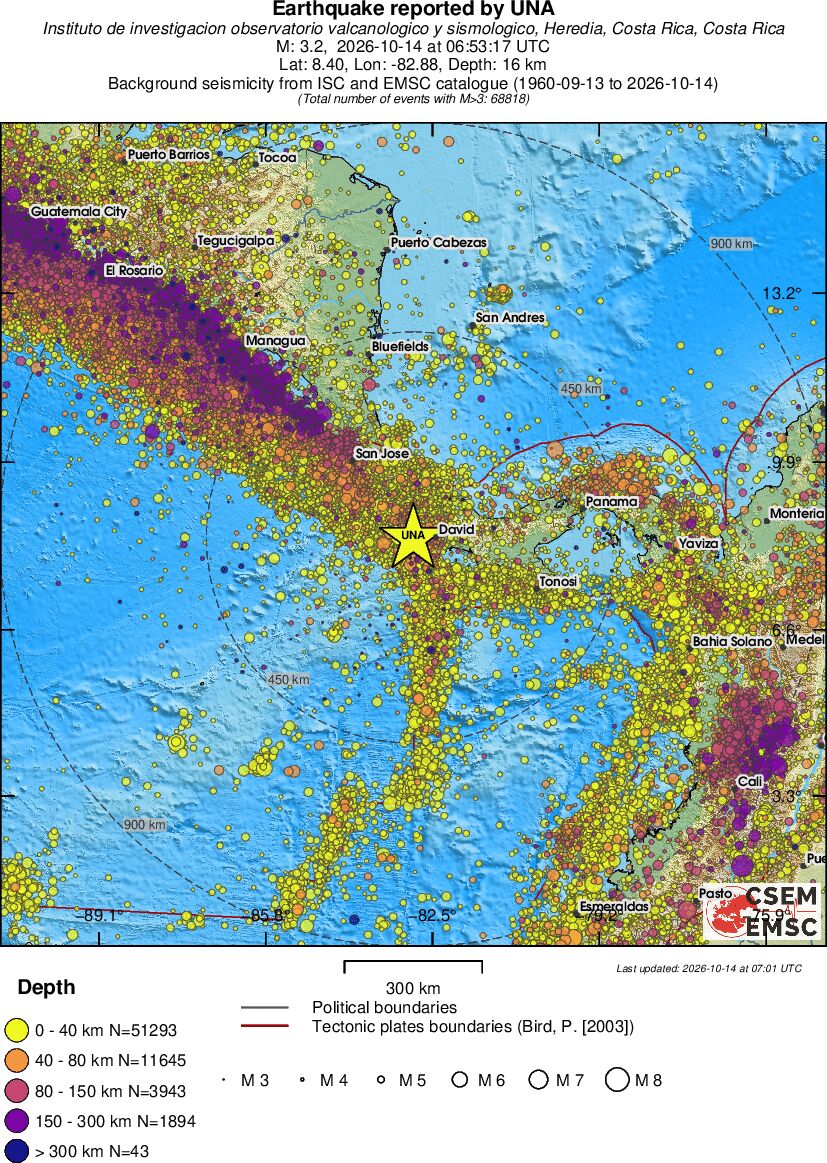 wide historical seismicity