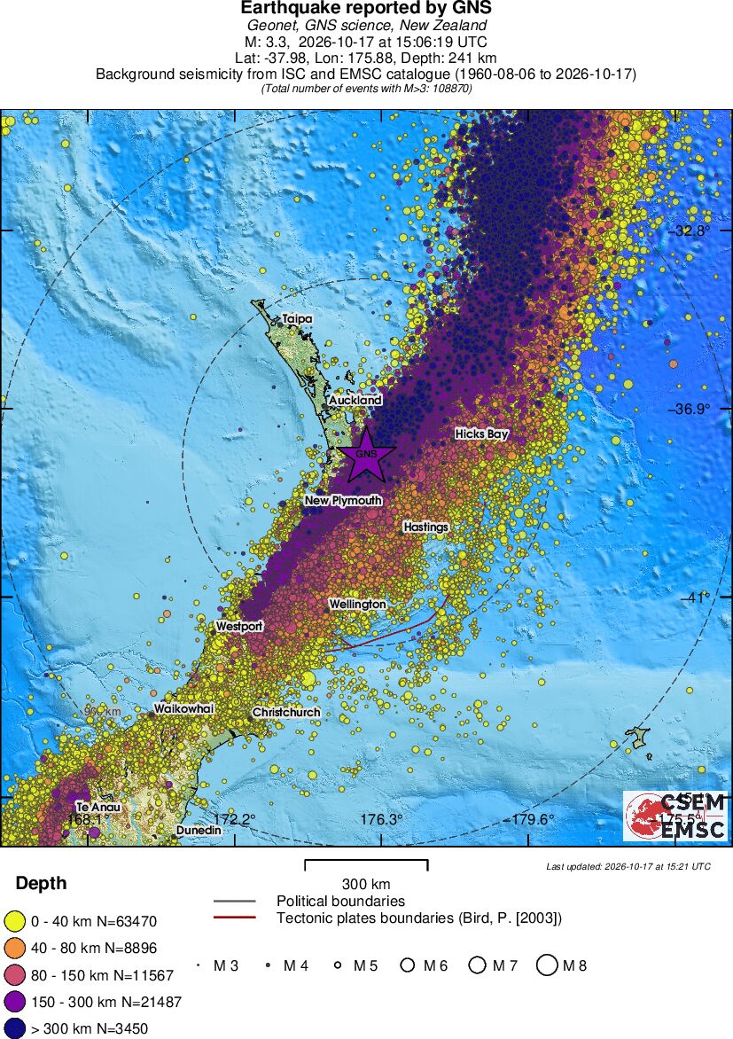 wide historical seismicity
