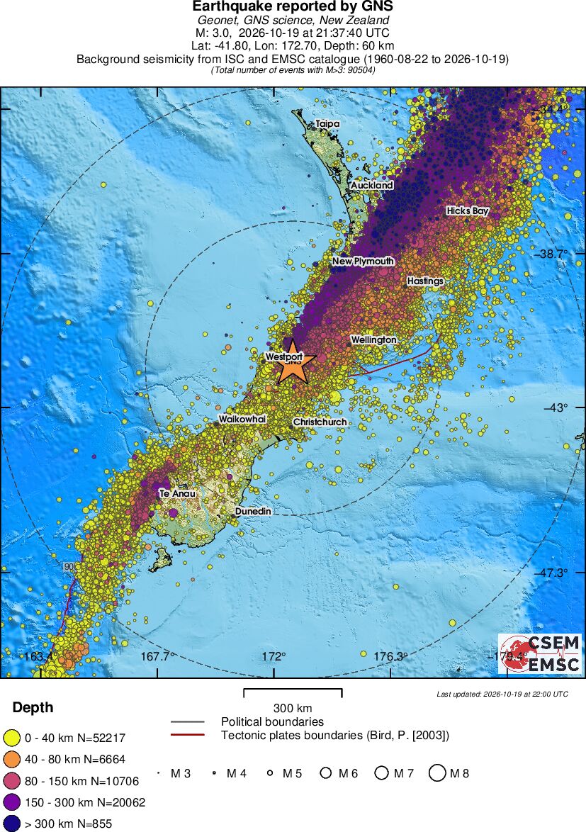 wide historical seismicity