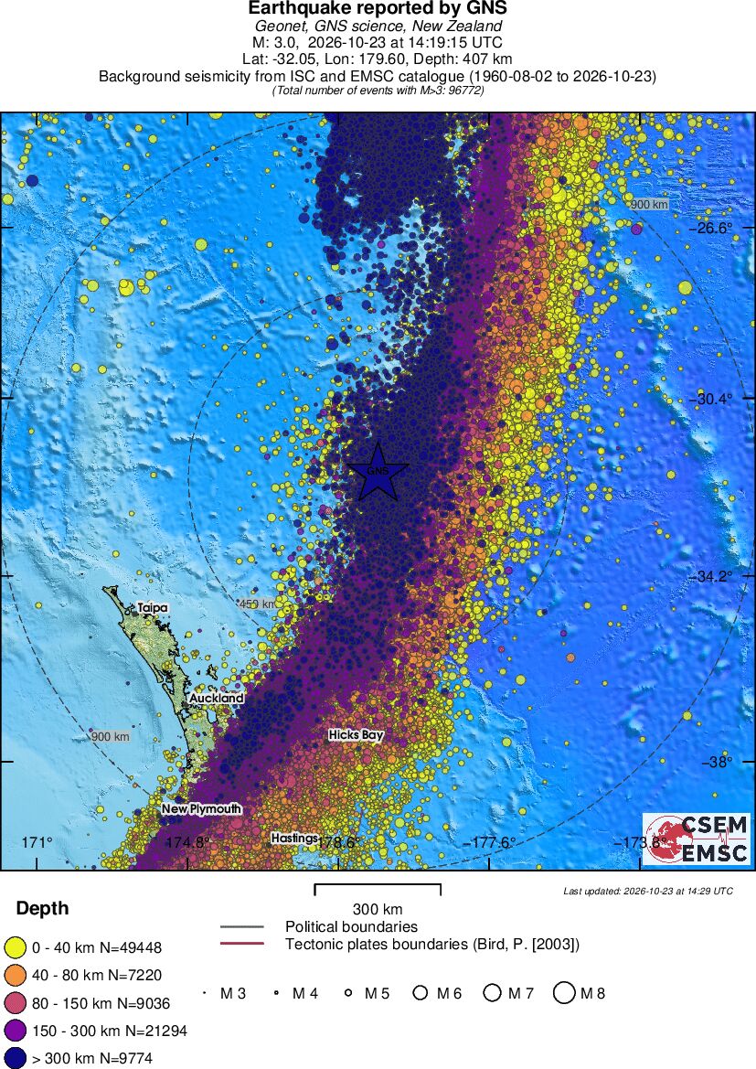 wide historical seismicity