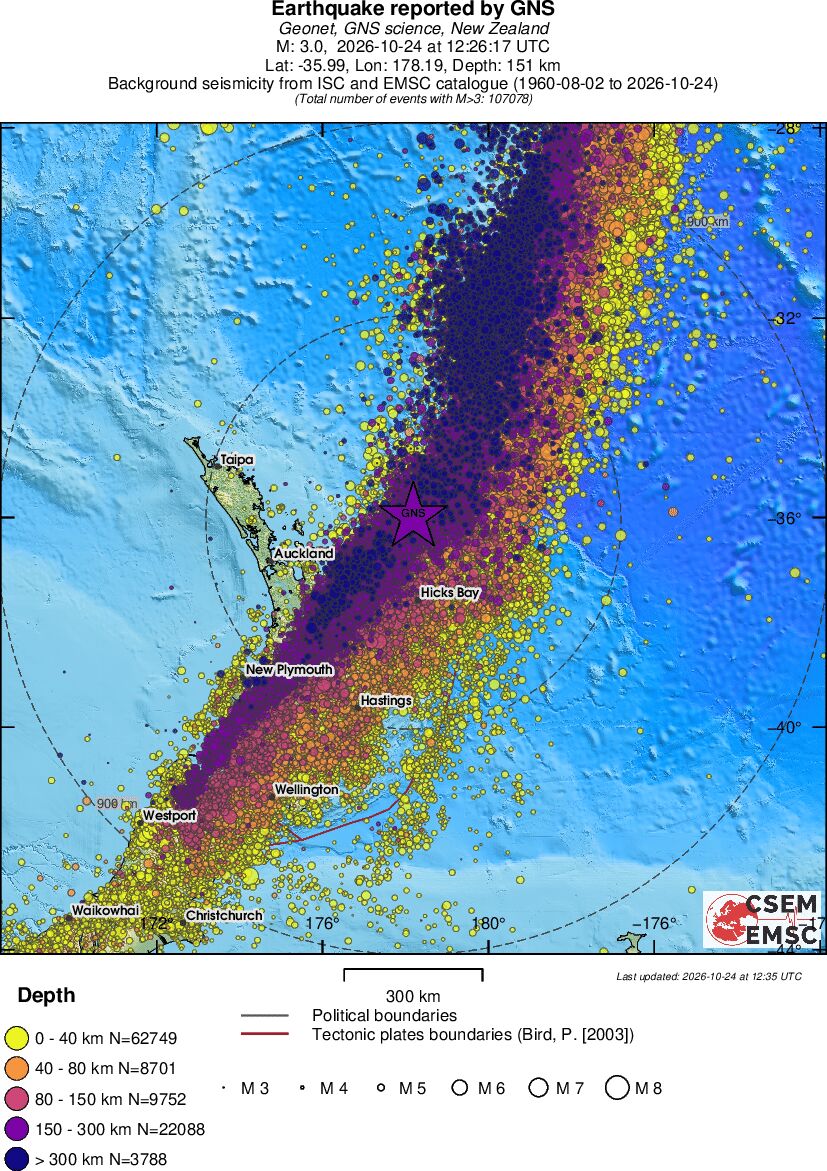 wide historical seismicity