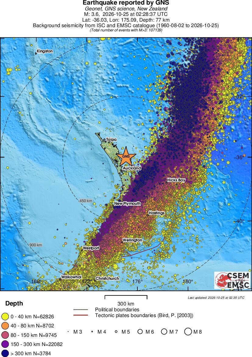 wide historical seismicity