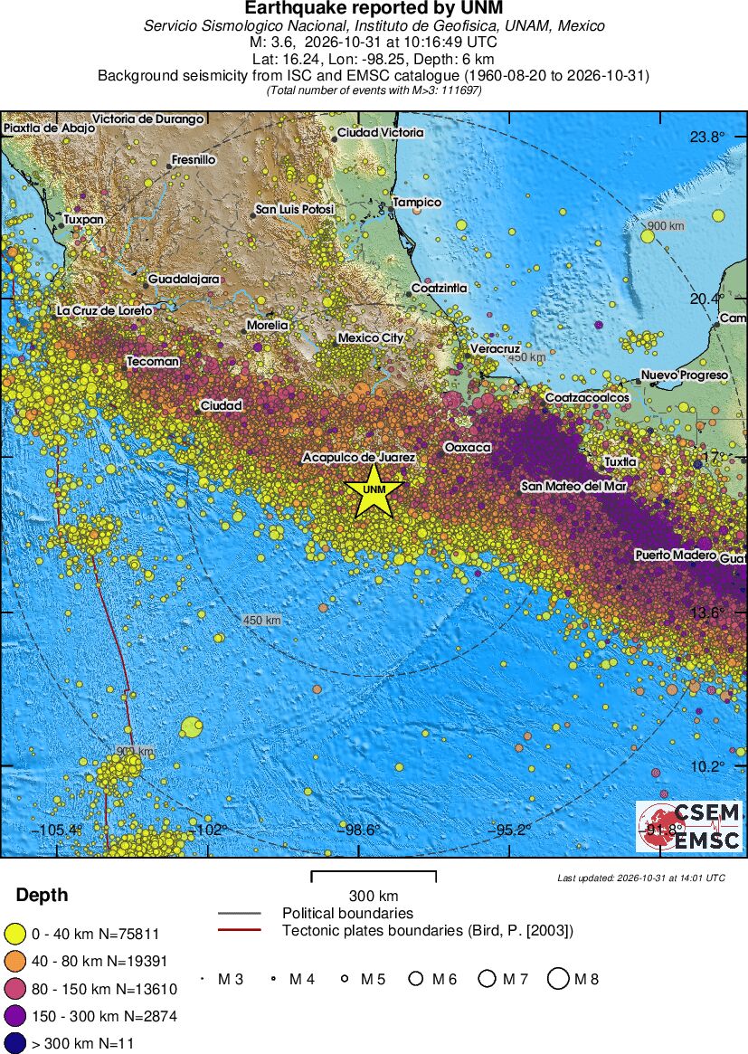 wide historical seismicity