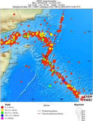 wide historical seismicity
