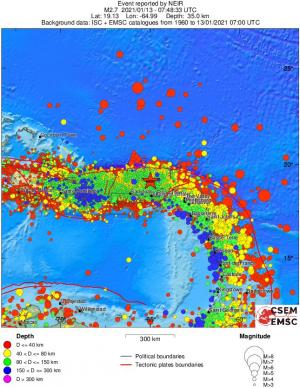 wide historical seismicity