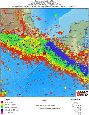wide historical seismicity