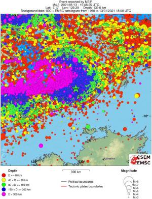 wide historical seismicity