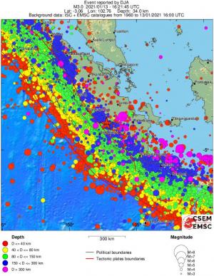 wide historical seismicity