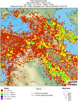 wide historical seismicity