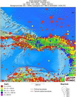 wide historical seismicity