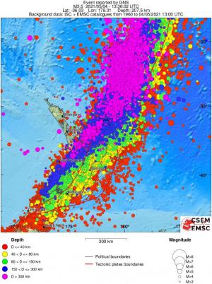 wide historical seismicity
