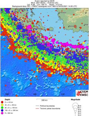 wide historical seismicity
